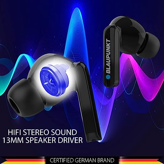 Blaupunkt BTW10S Truly Wireless Bluetooth in Ear Earphone with Mic (Black) Blaupunkt BTW10S Truly Wireless Bluetooth in Ear Earphone with Mic (Black)